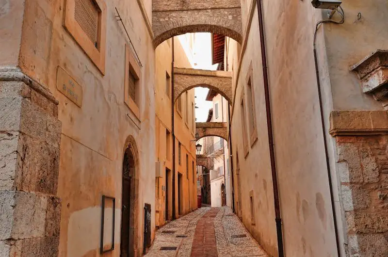 Narrow Alley in Town