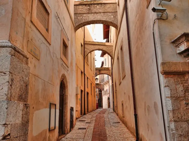 Narrow Alley in Town