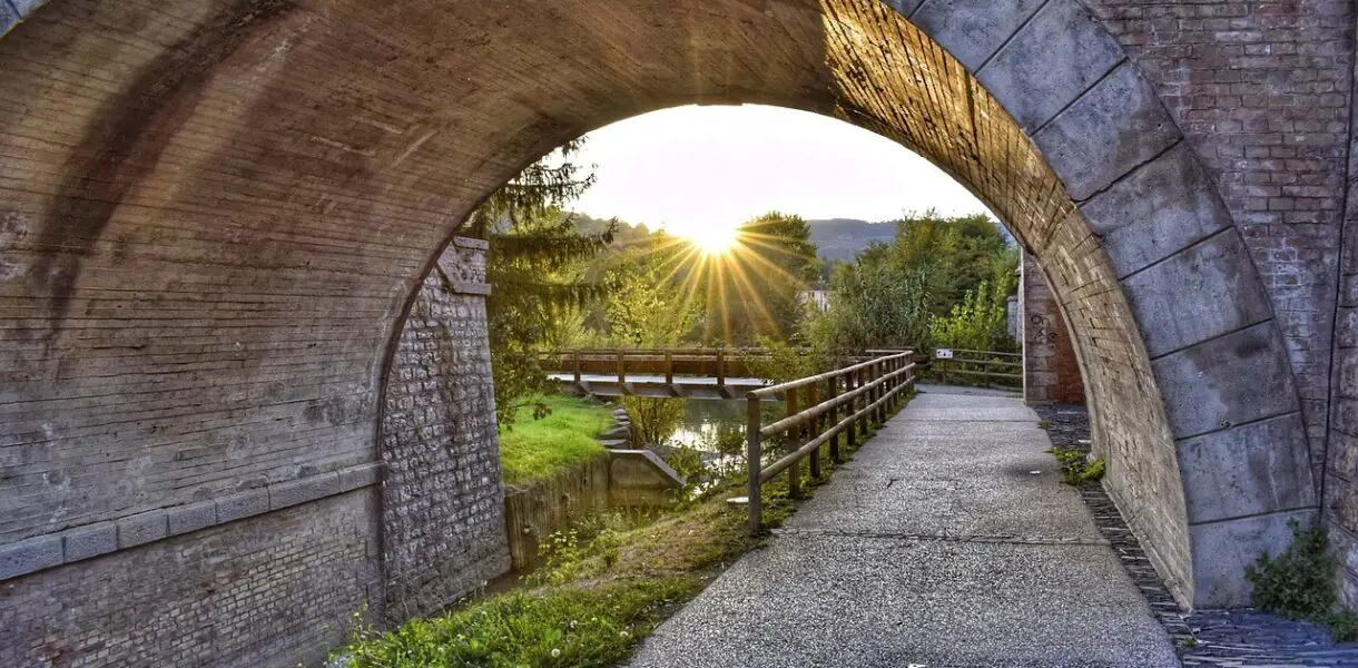 bridge, river, italy