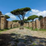 the ruins of the ancient city of pompei