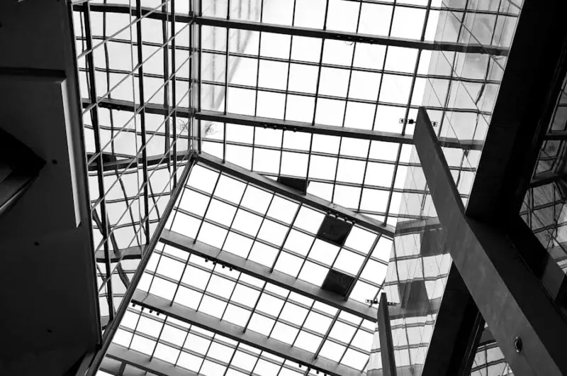 a large metal structure